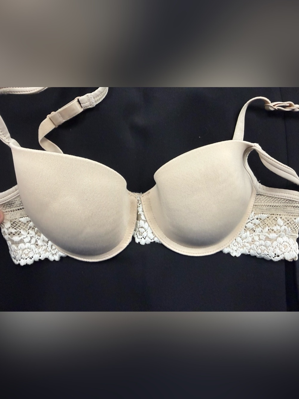 Wacoal Beige Lace-Back Push-Up Bra